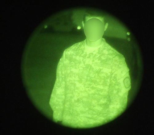 interviewed military police night vision image