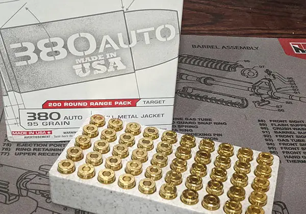 box of 380 auto with cartridges