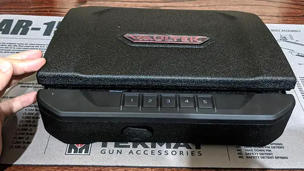 vaultek handgun safe - external view