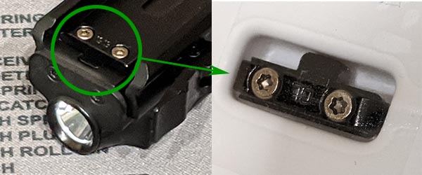 changing OLIGHT bracket for different rail types