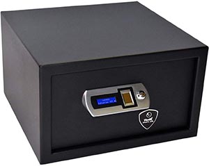 high quality bedside pistol safe -  with biometric opening - verifi smart safe