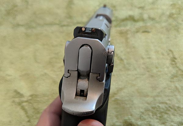 inspect sight alignment and features on a new gun