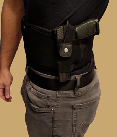 thumbnail image 2 of ComfortTac Ultimate Belly Band Gun Holster – X-Large (Fits Waist Up To 54") – Right Hand – Black Neoprene 2 of 6