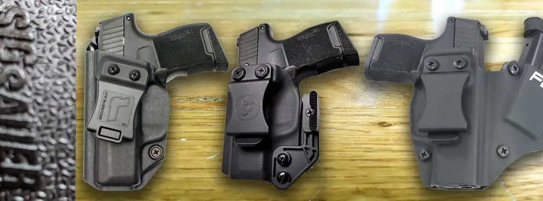 sig sauer p365 multiple holsters and logo
