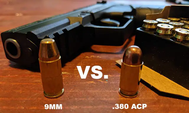 9mm versus .380 ACP - are they the same comparison photo