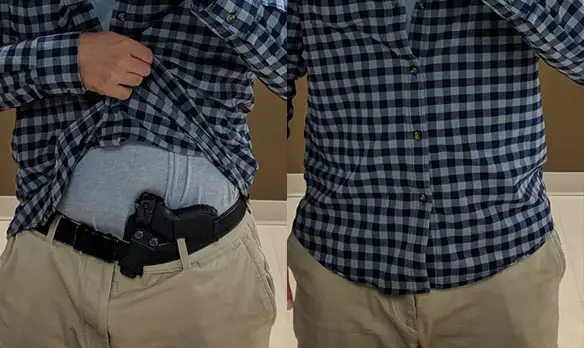 appendix carry position concealed and visible