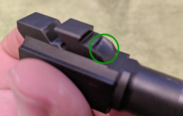 Walther PPQ barrel cutout for guide rod assembly