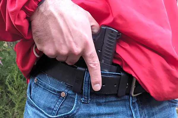 best holster for walther ppq m2 - bravo concealment appendix carry shot