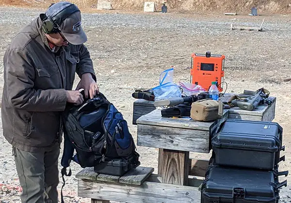 what you need to bring to the range - various shooting equipment