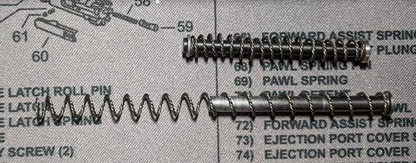 swapping out parts can reduce the recoil on a gun