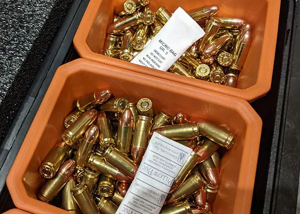 desicannt packs for long term ammunition storage to prevent moisture causing corrosion