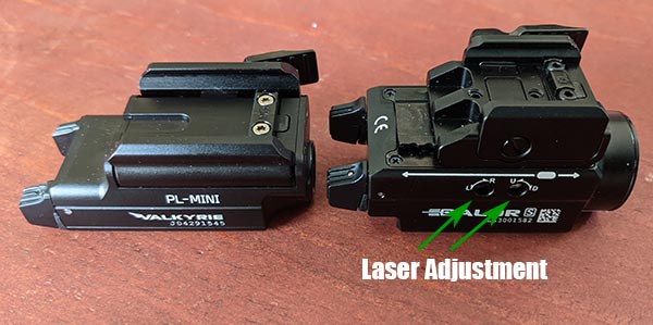 Baldr S size comparison and laser adjustment
