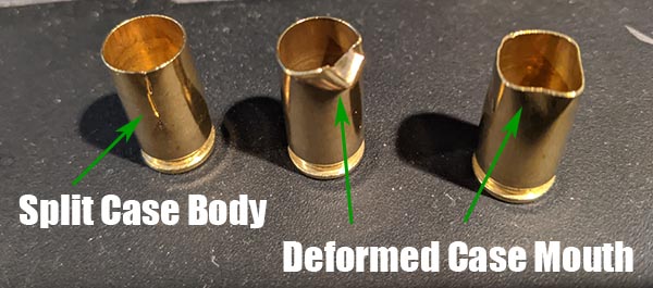 handgun ammo you should not reload - bad cases