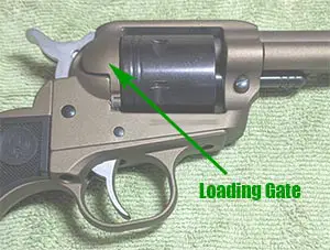 loading gate on a single action revolver