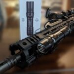 olight odin gl review: flashlight and laser on AR rifle