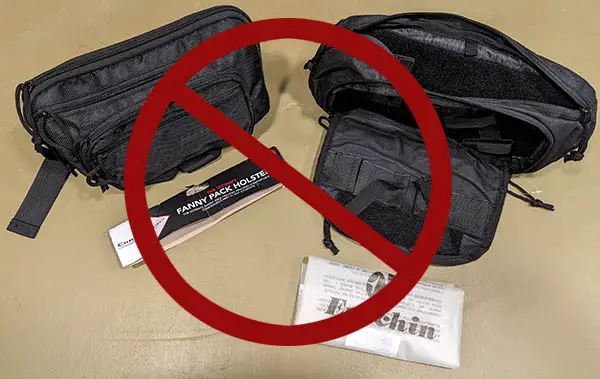 concealed carry fanny packs to avoid